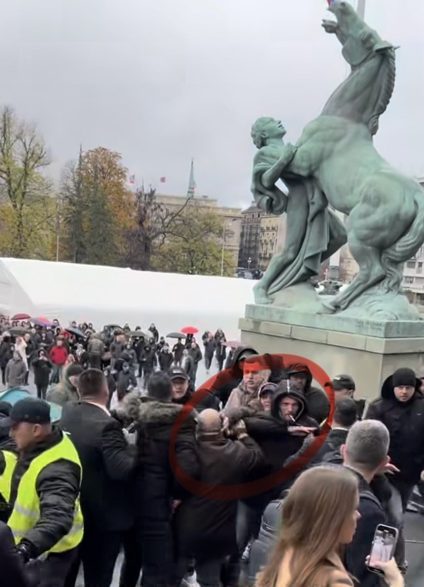 Vučićev šef kriminalnog šatorskog naselja Karađorđe Mijajlović nasrće na narodnog poslanika <a href="/bora_novakovic/">Bora Novaković</a> koji kasnije i dobija udarac‼️