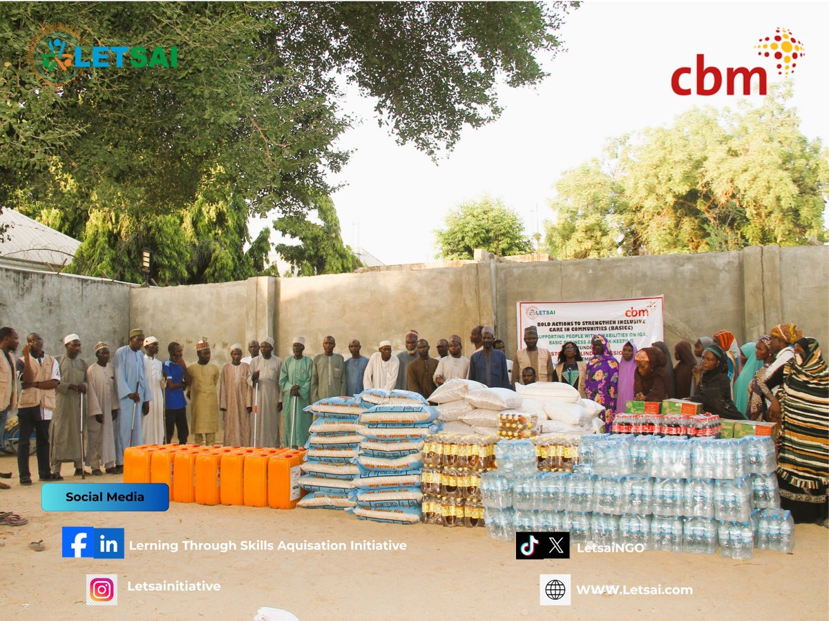 LetsaiNgo's tweet image. 𝗘𝗺𝗽𝗼𝘄𝗲𝗿𝗶𝗻𝗴 𝗣𝗲𝗿𝘀𝗼𝗻𝘀 𝗪𝗶𝘁𝗵 𝗗𝗶𝘀𝗮𝗯𝗶𝗹𝗶𝘁𝗶𝗲𝘀 𝗧𝗵𝗿𝗼𝘂𝗴𝗵 IGA, Basic business and Book Keeping
Under the 𝗕𝗔𝗦𝗜𝗖𝗖 Project
#PWDInclusion 
#EconomicEmpowerment 

@UNICEF_Nigeria
@UN
@UNWomenWatch