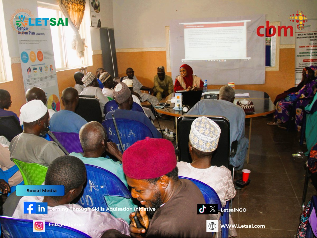 LetsaiNgo's tweet image. 𝗘𝗺𝗽𝗼𝘄𝗲𝗿𝗶𝗻𝗴 𝗣𝗲𝗿𝘀𝗼𝗻𝘀 𝗪𝗶𝘁𝗵 𝗗𝗶𝘀𝗮𝗯𝗶𝗹𝗶𝘁𝗶𝗲𝘀 𝗧𝗵𝗿𝗼𝘂𝗴𝗵 IGA, Basic business and Book Keeping
Under the 𝗕𝗔𝗦𝗜𝗖𝗖 Project
#PWDInclusion 
#EconomicEmpowerment 

@UNICEF_Nigeria
@UN
@UNWomenWatch