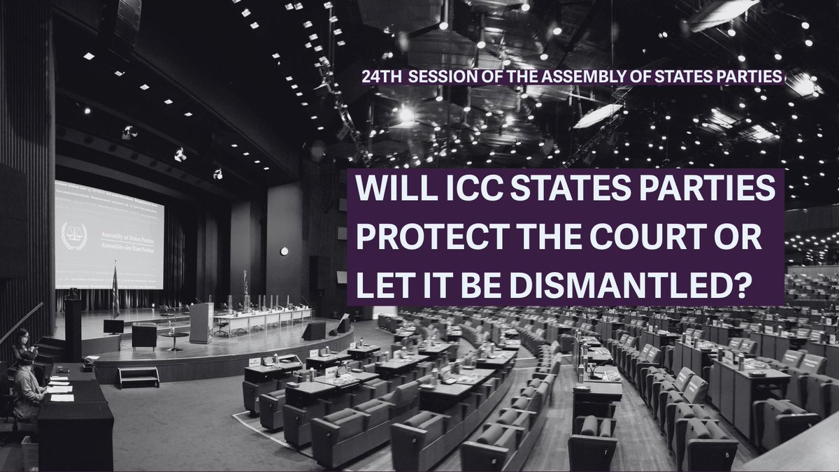 fidh_en's tweet image. 🔴Will ICC States Parties protect the @IntlCrimCourt or let it be dismantled? 

From 1-6 December at #ASP24, States will face a decisive moment. 

FIDH publishes its position paper with 4️⃣ key recommendations to the Assembly:

Read more here:  urlr.me/vX2sCy
