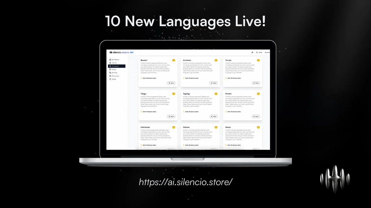 Silencio | Voice Data for AI tweet media