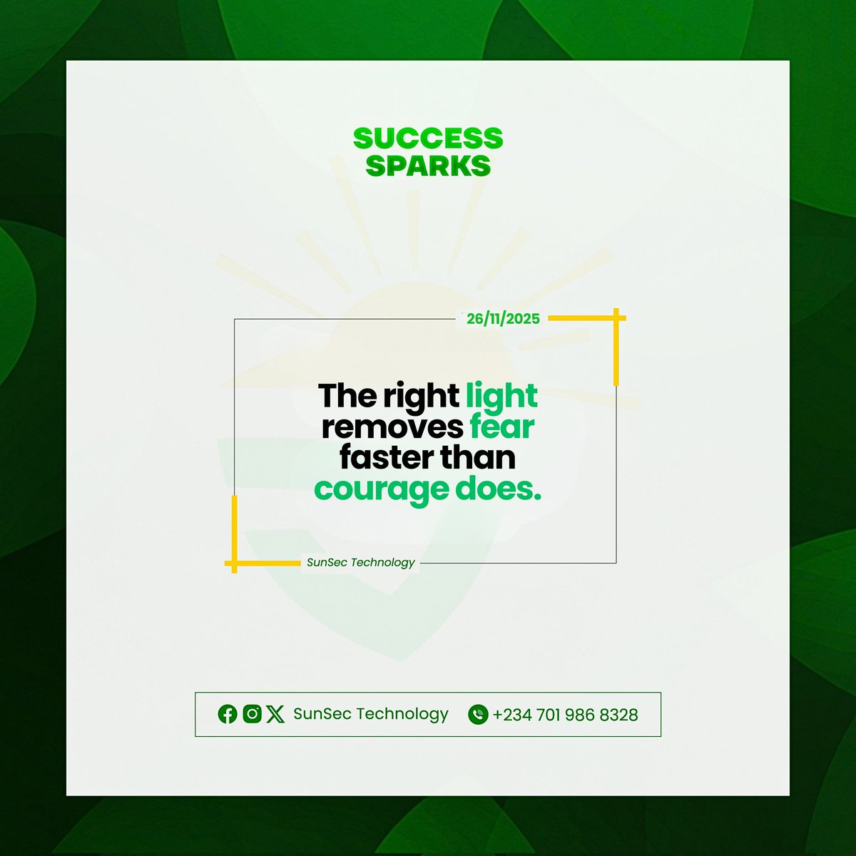 SunSecTech's tweet image. The right light beats fear faster than courage. 💡

Protect your perimeter smartly.
📲 bit.ly/SunSecTechnolo…

#sunsectechnology 
#SolarSecurity 
#StayLitStaySafe