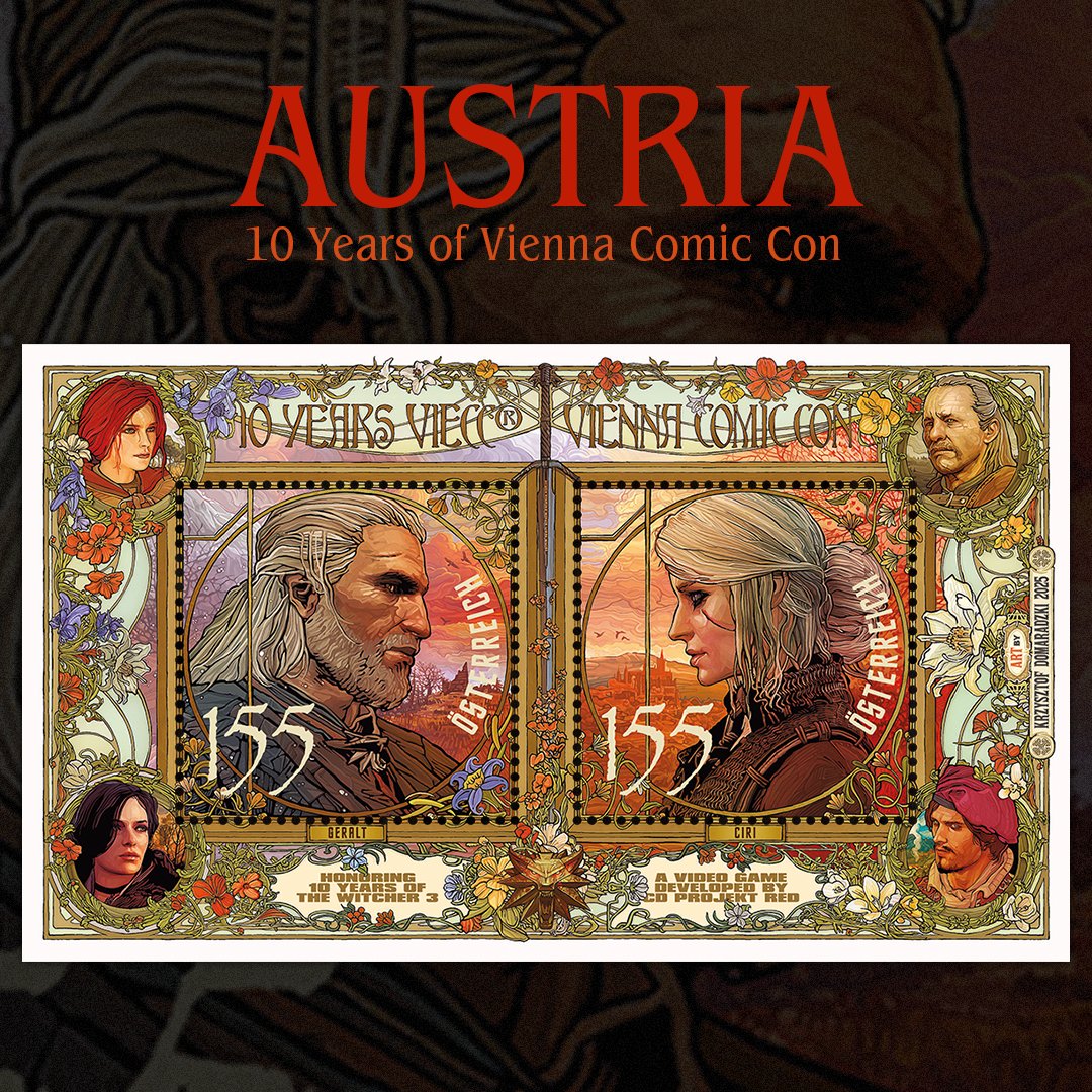 Vienna's Comic Con, Austria's largest event for pop culture is celebrating its tenth anniversary in 2025. #stamps #philately #stamp #stampcollection #filatelia #postagestamps #stampcollecting #philatelist #philatelic #filateli #francobolli #timbre #briefmarken #sellos