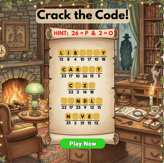 CodeWordsPuzzle's tweet image. 🧩DOWNLOAD the Best Cryptogram Game with Interesting Features, Cool Characters &amp;amp; Stories!❤️
Android:- play.google.com/store/apps/det…
iOS:- apps.apple.com/.../codewords.… 
Webgame:- quriousbit.com/play

#wordgame #wordpuzzle #puzzle #puzzlegame #mobilegames #wordgames