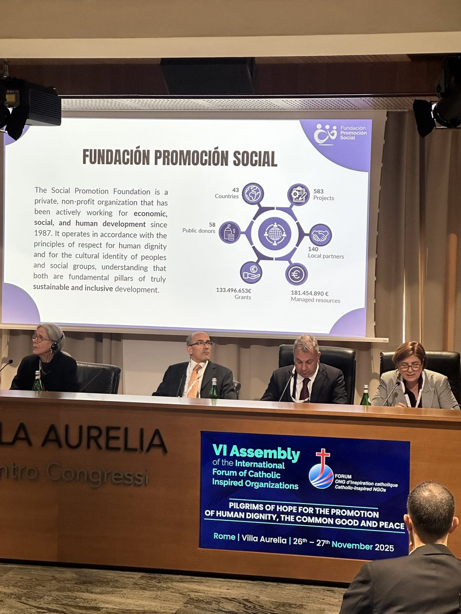 PromSoc_Italia's tweet image. Al VI Forum delle ONG di ispirazione cattolica impegnate in advocacy alle N.U. Macarena Cotelo: «La nostra advocacy non nasce a Roma o New York, ma sul campo.»