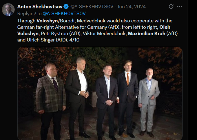 DrDobberstein's tweet photo. 7.000 sicherheitsrelevante Fragen hat die AfD gestellt.
Das lässt mindestens aufhorchen, wenn sich Funktionsträger der AfD auch mit Voloshyn/seiner Frau treffen. Voloshyn hat Nathan Gill bestochen. Der geht dafür jetzt 10 1/2 Jahre in den Knast. https://t.co/3cp9NMLlQa
