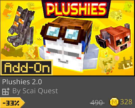 ScaiQuest's tweet image. 🥳Block Friday is here, and this time we have 4 items on sale until December 2nd!

🧸Plushies:  bit.ly/plushiesdl
🎒Backpacks: bit.ly/backpacksqdl
🪲Ore Beetles: bit.ly/orebeetlesdl

🌍Playroom texture pack: bit.ly/playroomdl

#Minecraft #blockbench
