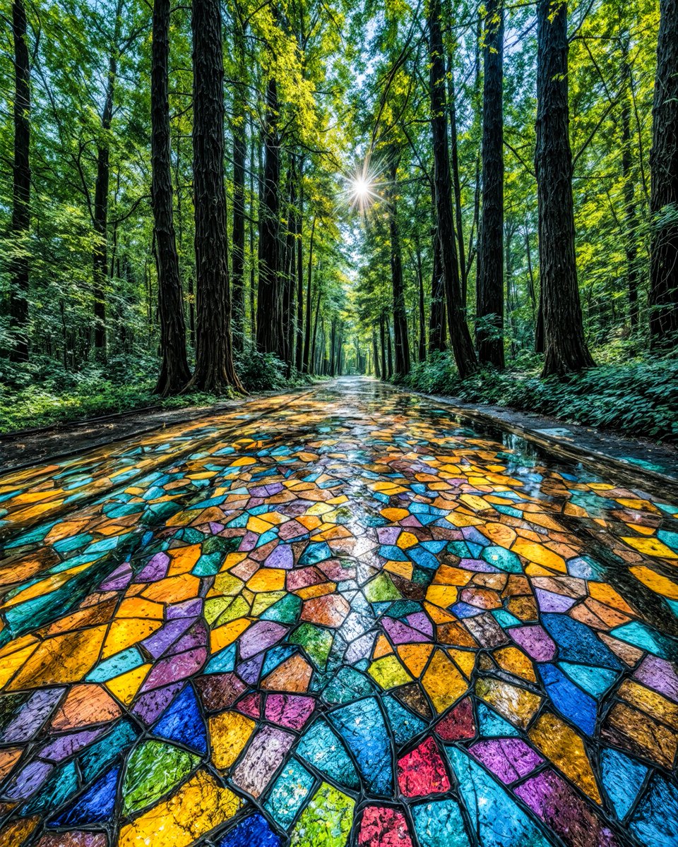 森のステンドロード
The Forest's Stained Road