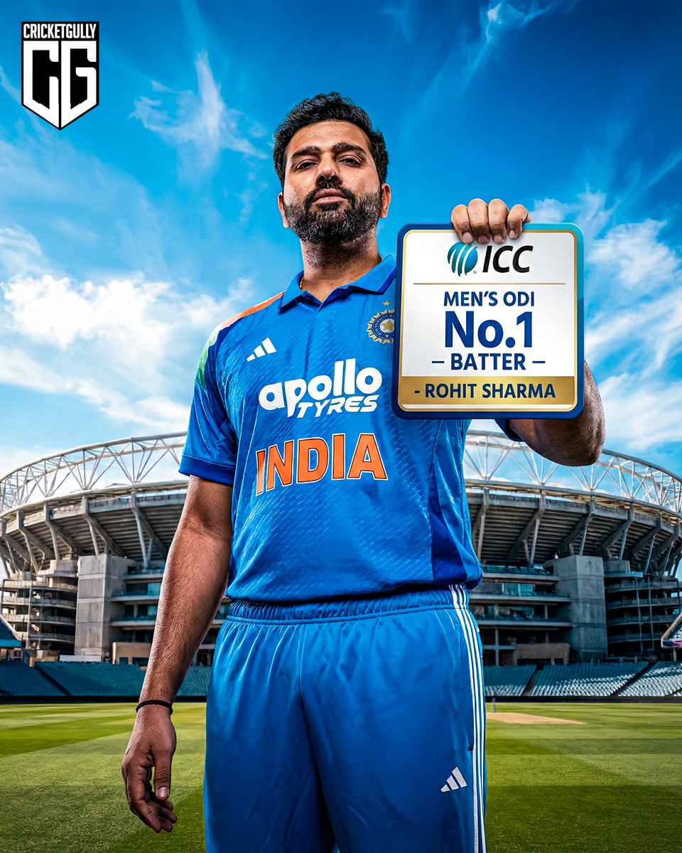 thecricketgully's tweet image. 🔥 Rohit Sharma back on top!
The Hitman has reclaimed the No.1 spot in ODI rankings.