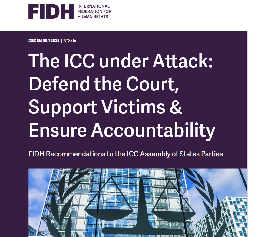 DanyaChaikel's tweet image. 🚨Our @fidh_en recommendations to @IntlCrimCourt States Parties ahead of #ASP24 covering

1⃣ sanctions
2⃣ victims&apos; rights
3⃣ cooperation &amp;amp; arrests 
4⃣ workplace culture &amp;amp; misconduct investigations

🗨️statement 🔗 fidh.org/en/issues/inte…

📖position paper 🔗fidh.org/IMG/pdf/fidh_r…