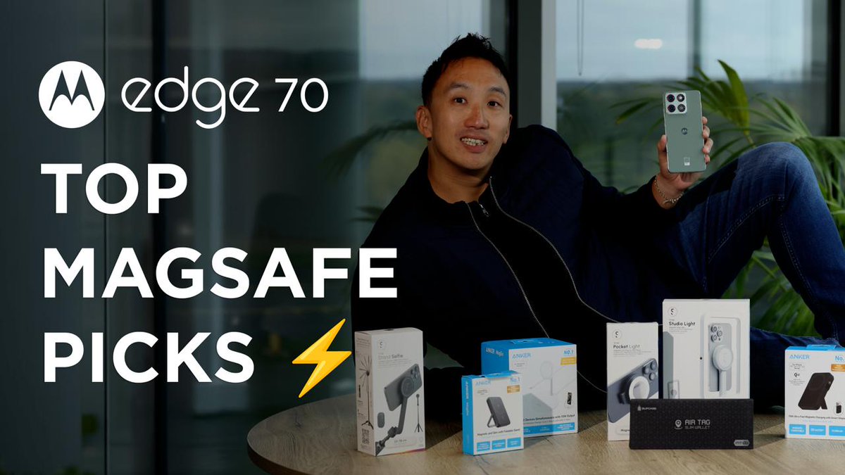 WilkinLee's tweet image. MagSafe compatibility has entered the build for the @motorolaUK  edge 70🔥 

Thanks to @AnkerOfficial , @supcase_atl  and @shiftlens we got hands on to test them out. 

Watch it here - youtu.be/kjIwvpxsn8U?si…