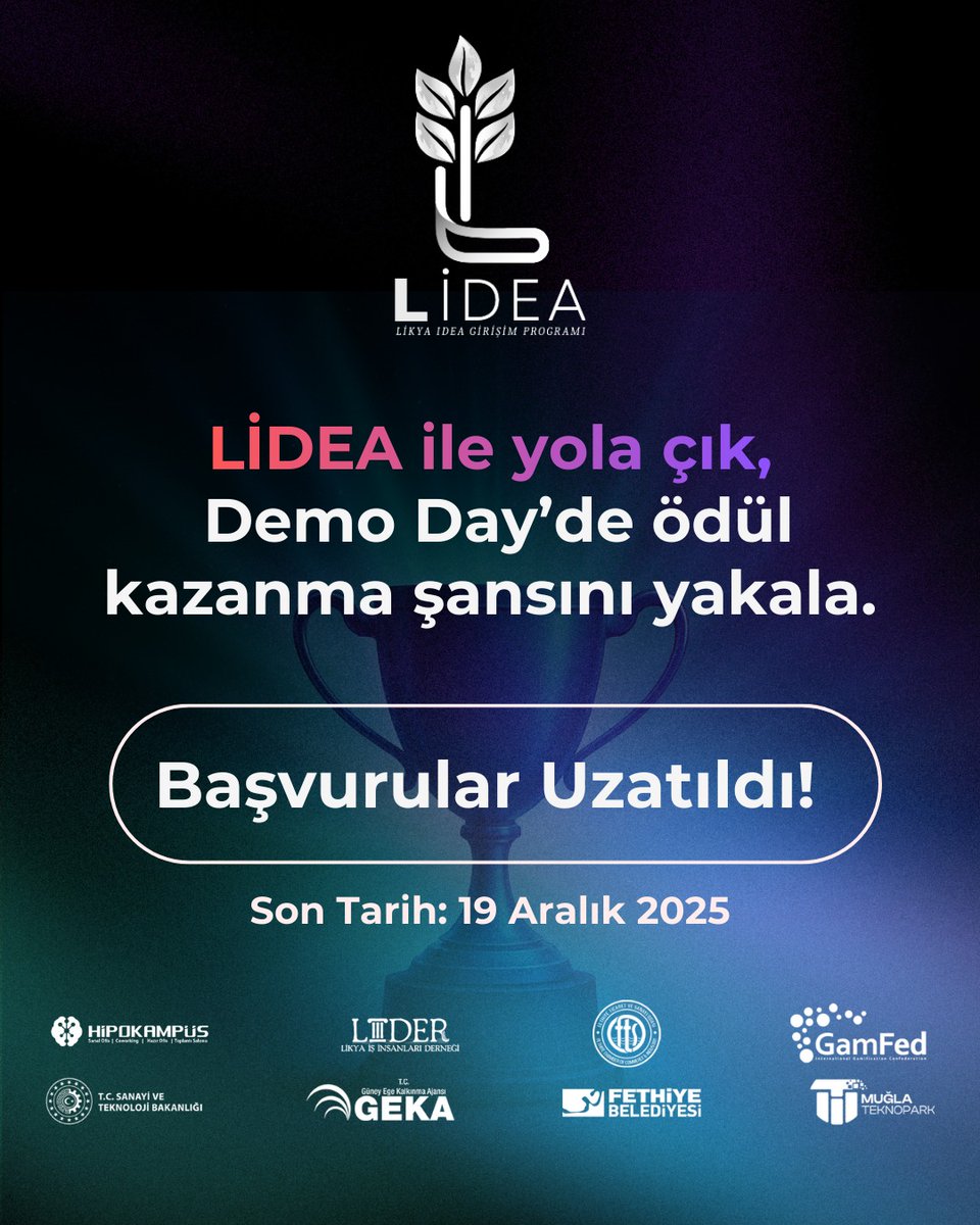 LİDEA Girişim Programı Başvuruları Uzatıldı!

Göreceğin mentorluk desteği, eğitimler, iş birliği fırsatları ve profesyonel ağ, seni bir sonraki aşamaya hazırlayacak.

🏆 Demo Day’de ödül kazanma şansını yakala
✨ Projeni jüriye sun, fark yarat ve potansiyel iş ortaklarıyla tanış!