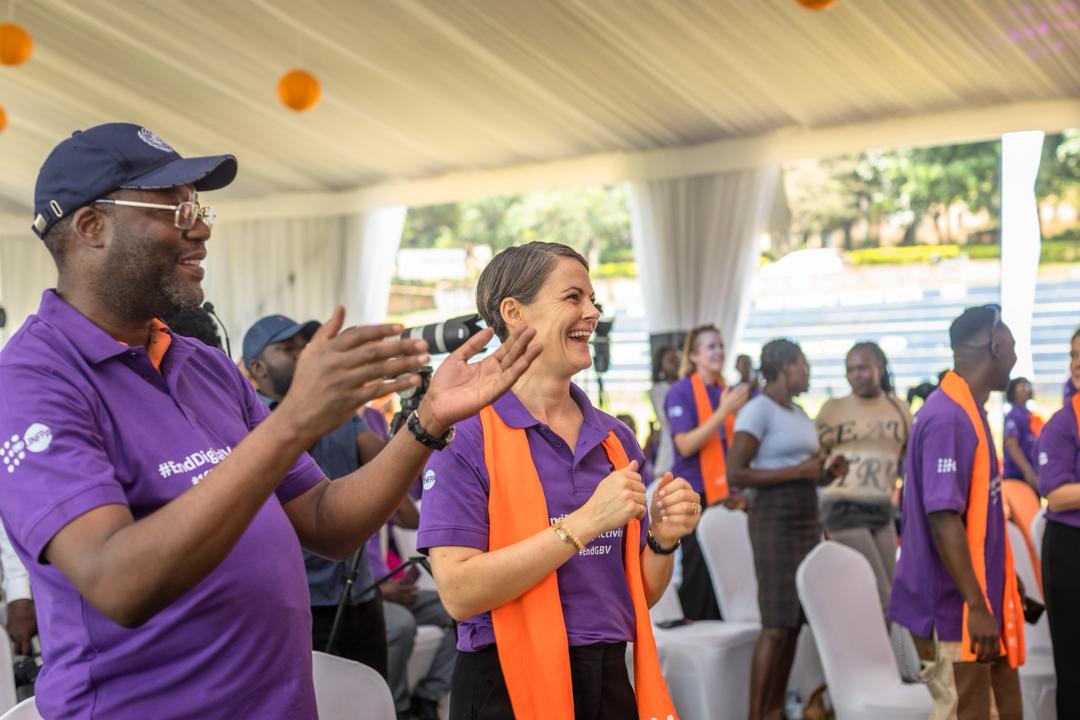 EricTK2018's tweet image. “Strength is not about dominance but about dignity. It is not about violence, but it is about solidarity.” - @1ZuluLeonard, the @UNinUganda UN Resident Coordinator for Uganda, during the #StrideforChange walk and #16DaysofActivism launch @Makerere 

#EndDigitalViolence