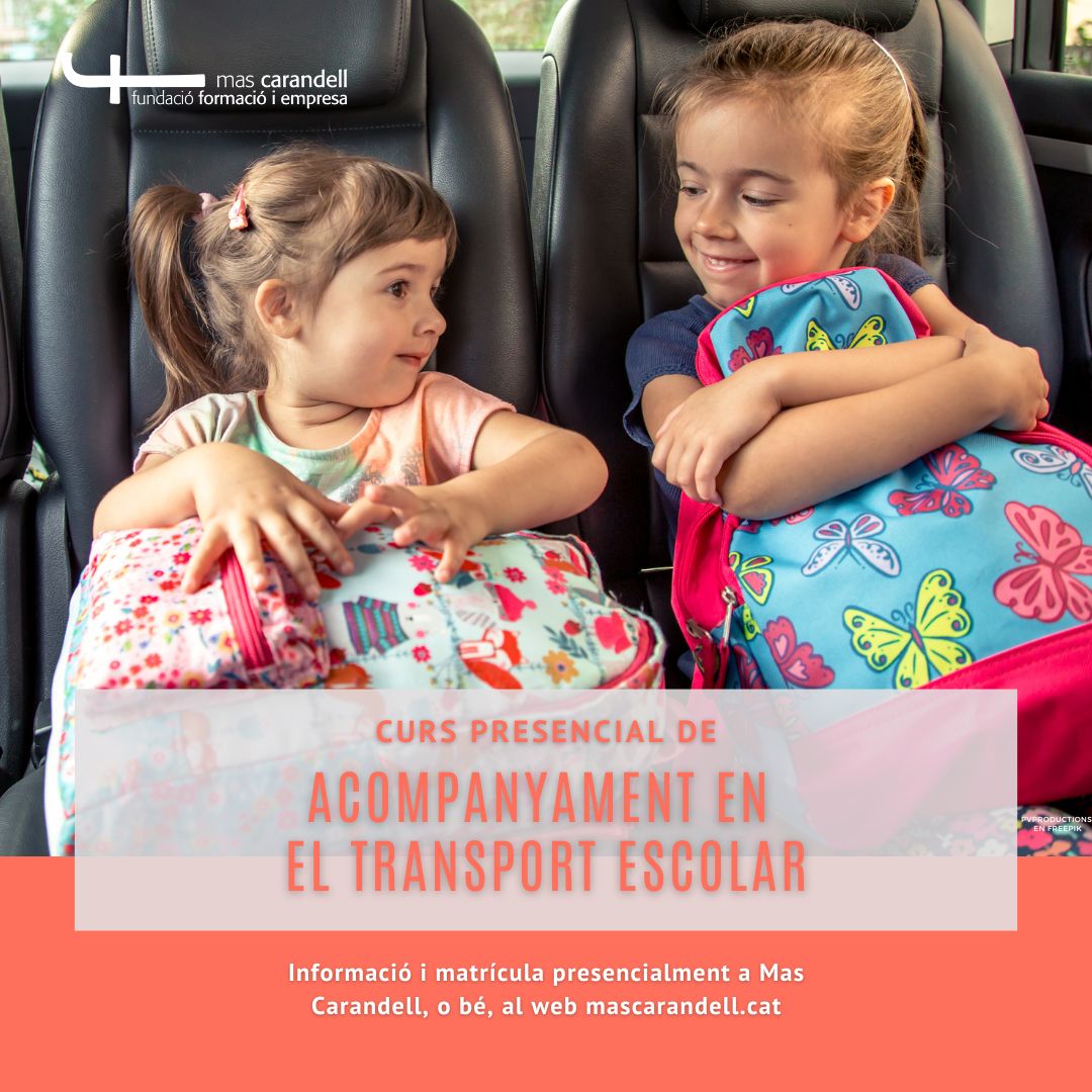 Mas_Carandell's tweet image. 🚌 #Curs presencial d&apos;Acompanyament en el transport escolar 
🎒 Normativa, organització, planificació, funcions, protocols de seguretat i actuació en cas d&apos;emergències
ℹ️  Informació i matrícula a 🔗 mascarandell.cat/cursos/24628_a…
#MasCarandell #formació #educació #ODS4