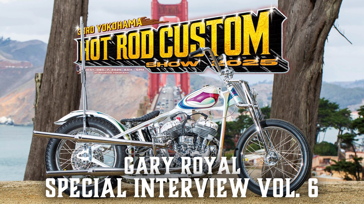 【HCS2025/スペシャル インタビュー】
1938 Harley Davidson UL ".38 Special"
Gary Royal / Beware Choppers

こだわり抜かれたビルドの詳細や、製作に至るまでの裏話などをお届け。

毎週水曜日20:00と土曜日12:00
インタビュー動画公開予定。
youtu.be/HY0_xYk9W1w