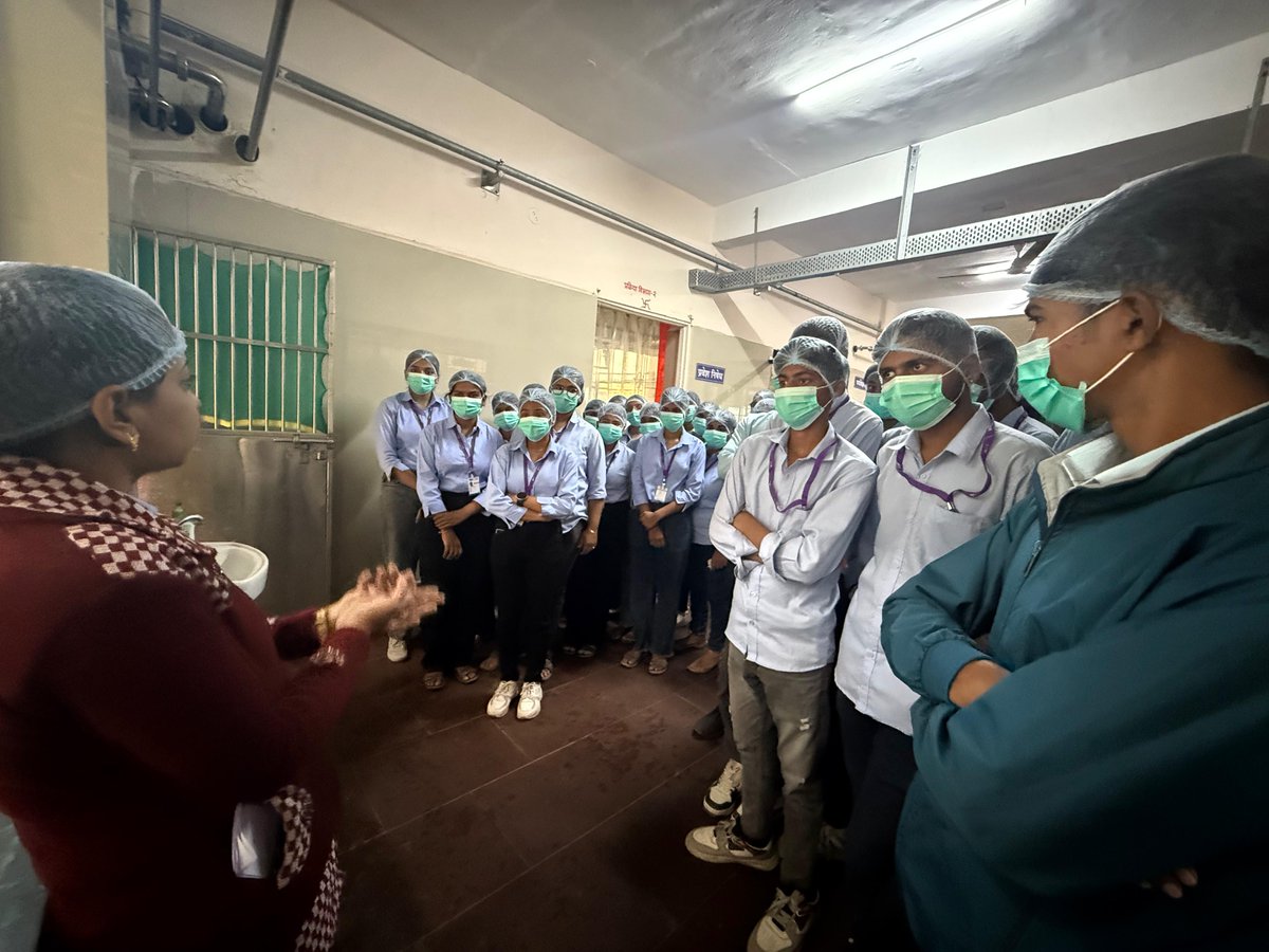 MIT_Updates's tweet image. On Friday,  21st November 2025, our first-year students from MIT College of Food  Technology embarked on an enlightening industrial visit to Mahanand  Dairy, located in Gandheli, Chhatrapati Sambhajinagar.  #mit_csn #foodtechnology #industrialvisit #foodprocessing #FoodSafety
