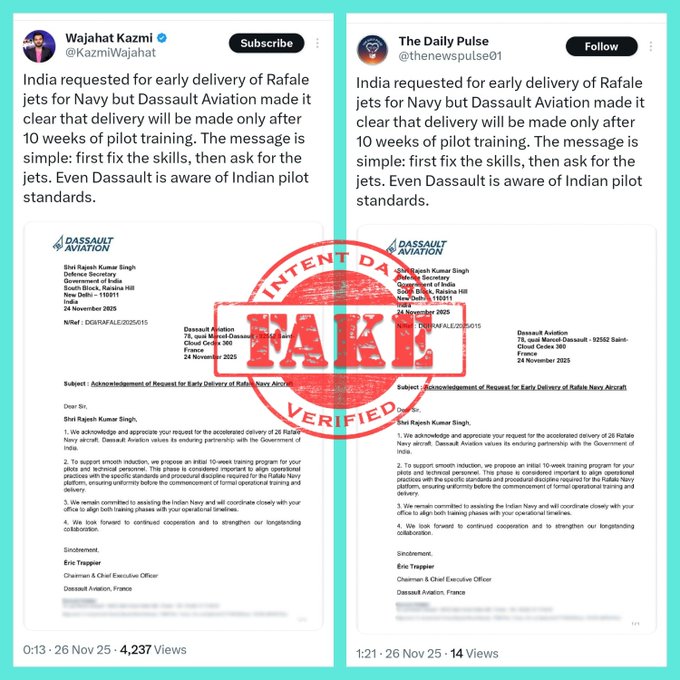 SakshiArora001's tweet photo. Fake Rafale statements now? Pakistan’s misinformation factory really works overtime when the truth isn’t useful.
#PakBehind26Nov #SouthAfrica #INDvsSA #1YearOf26NovMassacre #ConstitutionDay #iQOO15 @sowmiyasid @IndiaUnleashed_ @Nagar_Hindu1 https://t.co/N9OBNRCmqx
