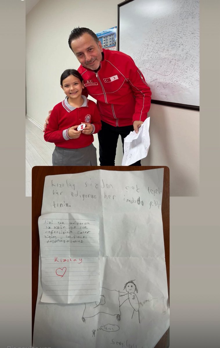 Minik bir yürek, kocaman bir teşekkür uzattı bize… 💌
“Her imdada yetişiyorsunuz” diye yazmış.
İyiliğin en güzel karşılığı, işte bu masum satırlar. ❤️

Bizleri değerli gördüğü için, tüm çocuklarımızın kalbine binlerce kez teşekkür ederiz.
İyi ki varsınız. 🤍
#Kızılay