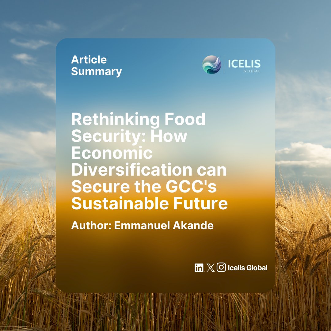 icelisglobal's tweet image. Food security in the GCC.

Beyond being a key aspect of #sustainability conversations and a focal point for regional development, food security remains essential as countries in the #GCC refocus efforts on reducing food import percentages.

However, looking past import…