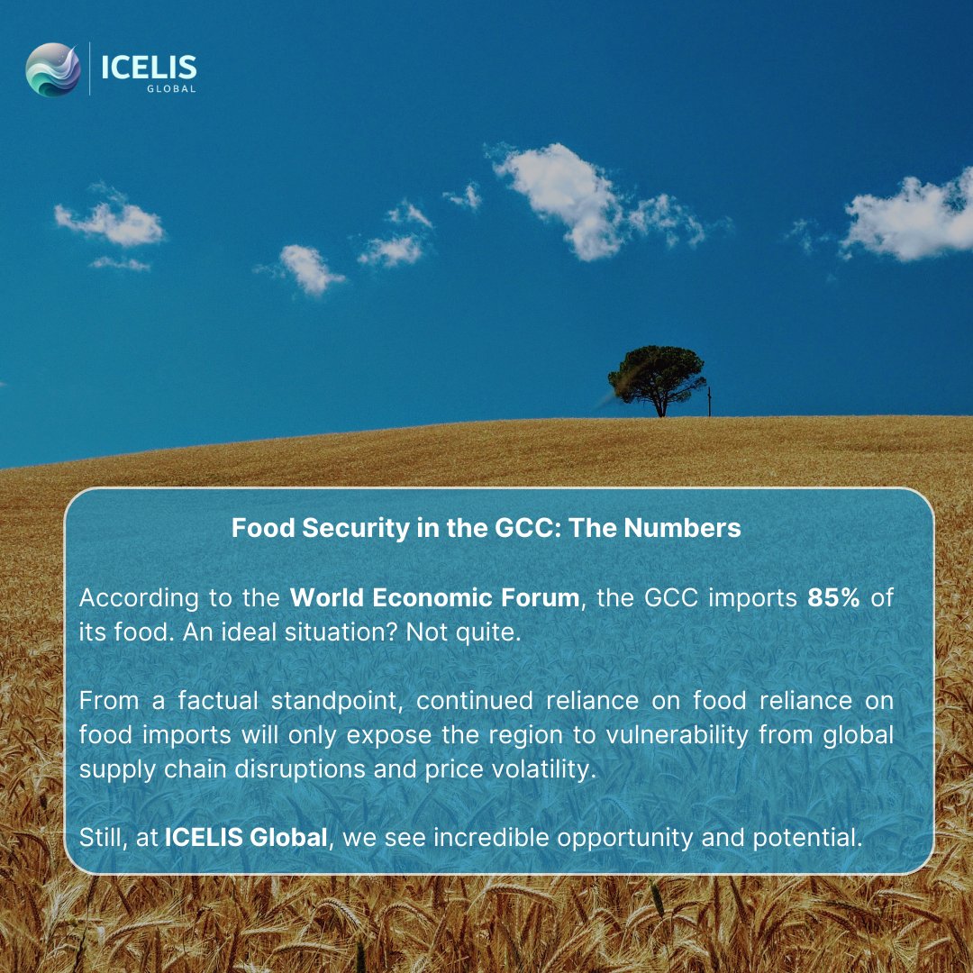 icelisglobal's tweet image. Food security in the GCC.

Beyond being a key aspect of #sustainability conversations and a focal point for regional development, food security remains essential as countries in the #GCC refocus efforts on reducing food import percentages.

However, looking past import…