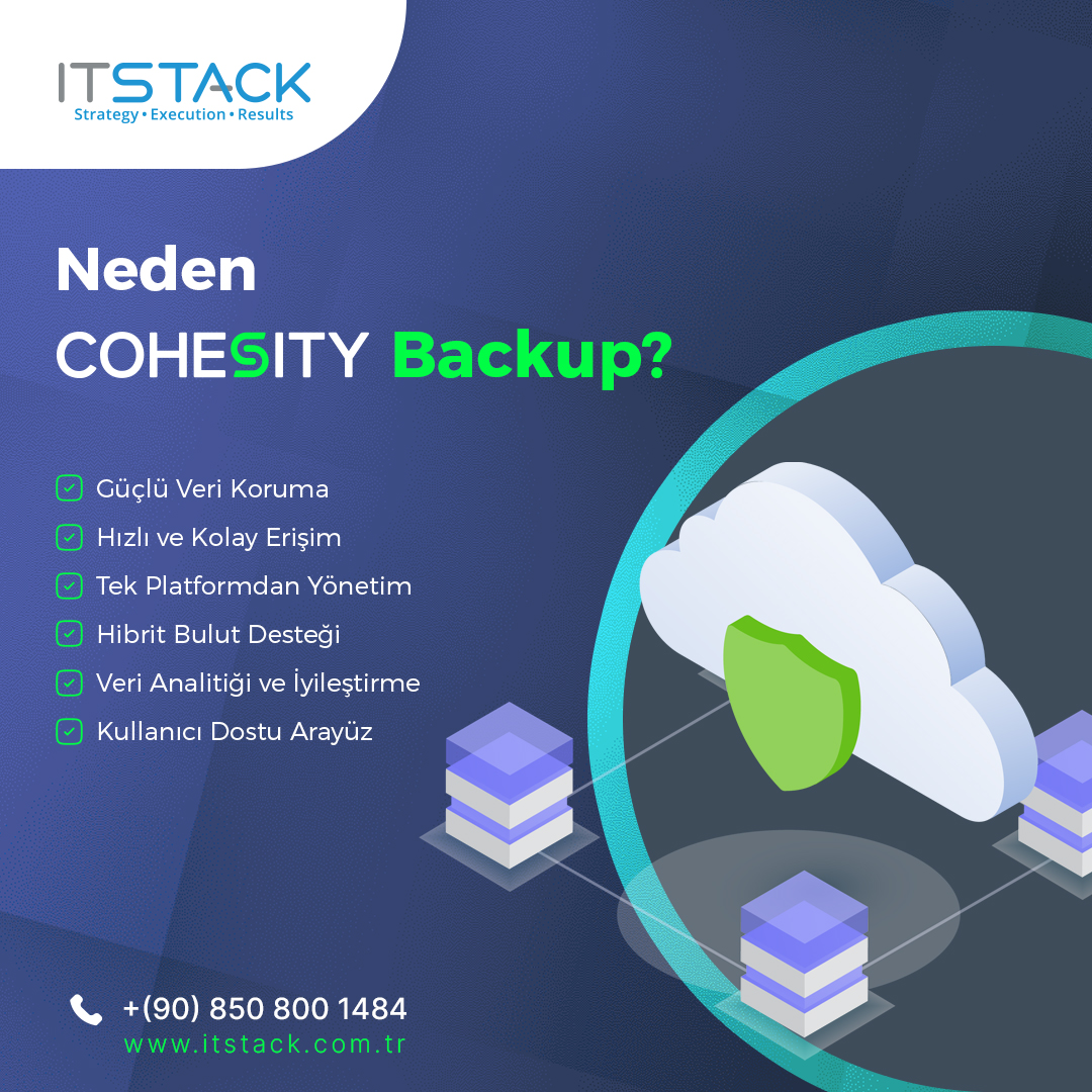 itstacktr's tweet image. Cohesity, verilerinizi çok katmanlı bir güvenlik ağı ile korur. Hem yedeklediğiniz verilere hem de günlük operasyonlarınıza aynı anda erişim imkanı sunarak verimliliğinizi artırır. Tek bir platformda yönetebilirsiniz. Hem yerel hem de bulut tabanlı yedekleme çözümleri sunar.