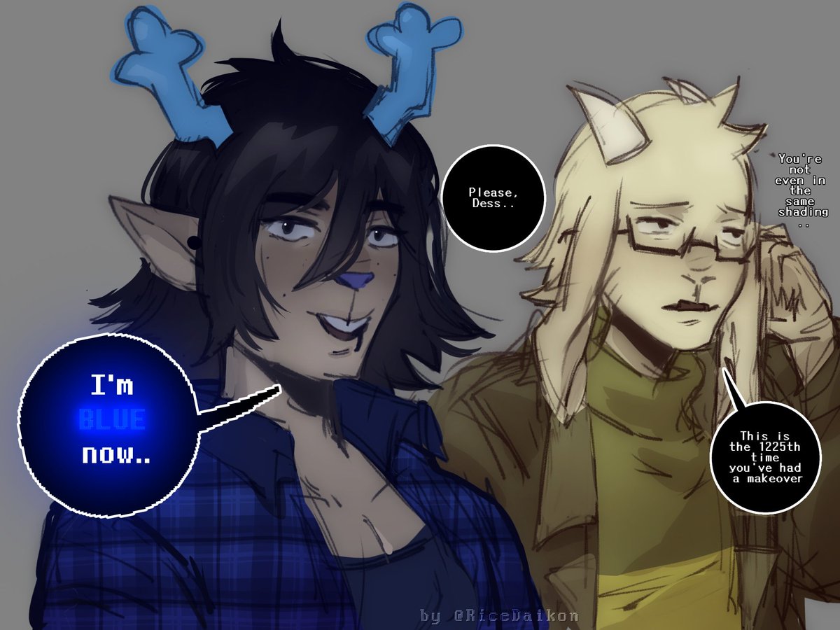 she's blue now.. that's her attack