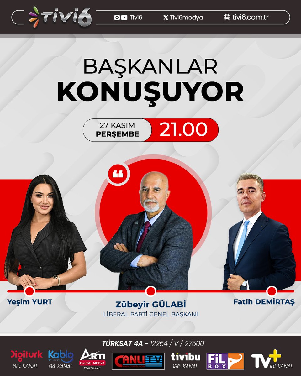 📌Partinizin temel kuruluş gerekçesi nedir?
📌Parti programınızın omurgasını oluşturan ilk üç madde nedir?
📌Türkiye’nin bugün en acil çözüm bekleyen sorunu sizce nedir?
📌Ekonomiyle ilgili en somut vaatleriniz neler?
📌 Liberal Parti Terörsüz Türkiye Sürecine Nasıl Bakıyor?
