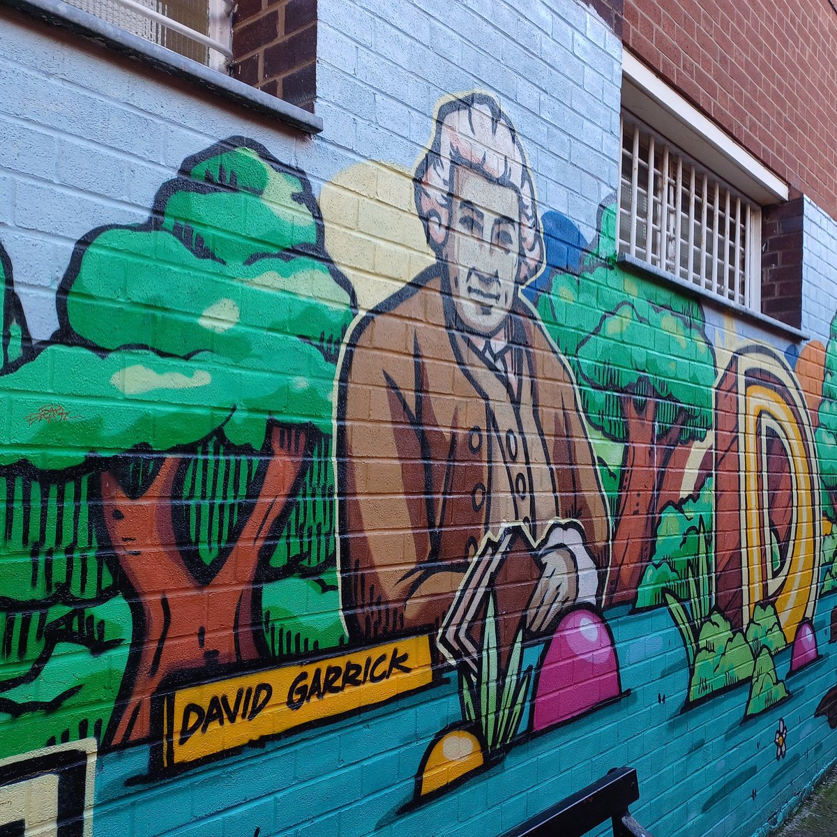 On the streets of Lichfield, rival gangs spray their tags with impunity. You don't want to be a Garrickboi caught on the turf of the Erasmus Darwin House (and 18th century herb garden).