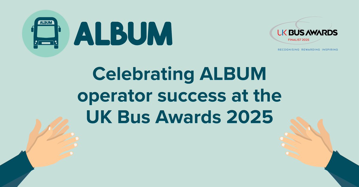 albumbus's tweet image. ALBUM operators excelled at the @UKBusAwards 2025! 👏

8 Gold, 7 Silver, 2 Bronze &amp;amp; 1 Highly Commended – including UK Bus Operator of the Year, @BPL_Transport.

Read the full story and all recognised achievements here: albumbus.co.uk/uk-bus-awards-…