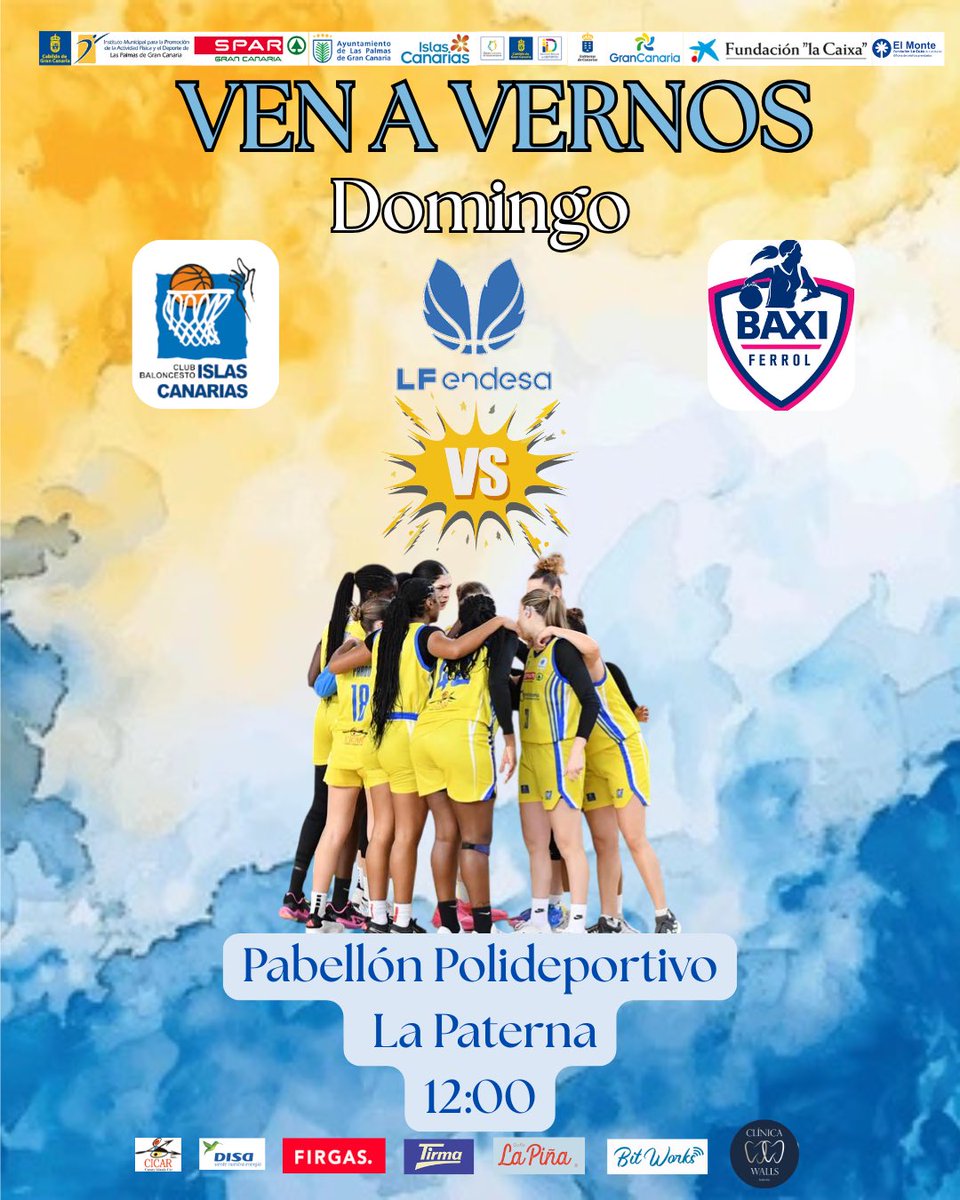 💥Partido J8 | Liga Femenina Endesa 

🙌🏻 Encuentro importante para nuestras chicas que se enfrentan a @uniferrol  el domingo a las 12:00 

💛 Les invitamos que vengan a animarlas y a llenar nuestro pabellón para que sientan el calor de la afición 

#ligafemeninaendesa #wetrust