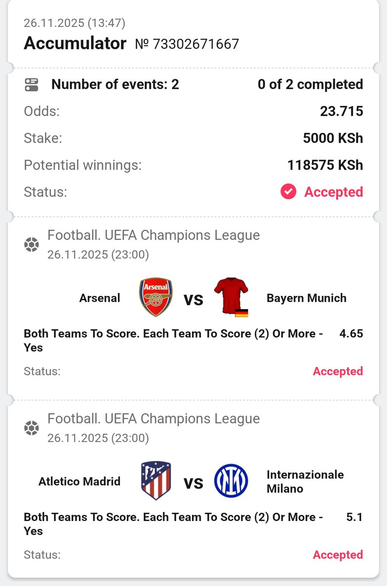 Tipsmoretie's tweet image. EASY WIN🎖️

#DB Bet
Let&apos;s Go.

Place bet here👇
db-bet.co/_MORTY20
Promocode; morty20 

BETSLIP CODE: 5MPUQ