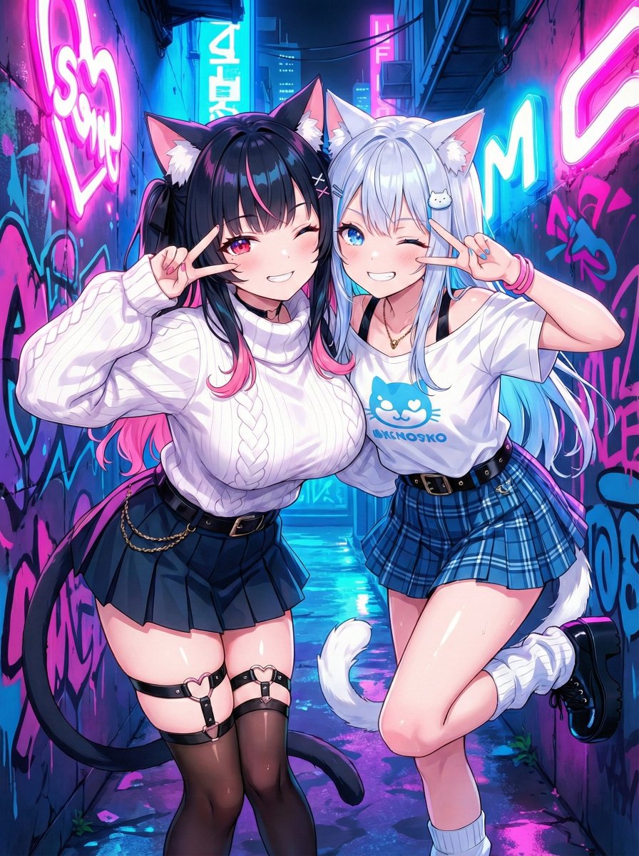 <a href="/HeimiRemini_Ai/">Heimi Remini</a> I made a new Heimi-chan &amp; Riko-chan two-shot since the last one got flagged 💦
I changed the outfits to something more wholesome this time! ✨
I really wish they'd allow just a little bit of skin though, you know? 😆💙
But this one should be totally fine now—fingers crossed!