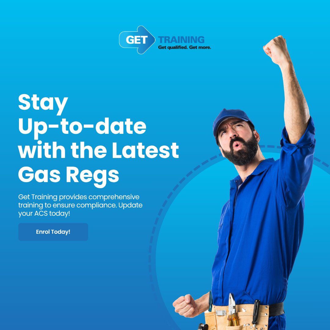 Stay up-to-date with the latest gas regulations. GET Training provides comprehensive training to ensure compliance.Update your ACS today! #GasRegulations #ComplianceTraining #SafetyCompliance #GasIndustry
