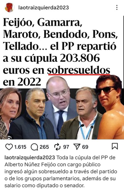 palenzuelayoli's tweet image. De esto no hablan ##Feijóo, sus medios y tertulianos afines,escucharles en la #SesiónDeControl en el #Congreso es de verguenza, no hablan de sus propuestas porque son todo #Recortes con #VOX.
Los #Español@s cansados de espectáculos, lo del #Senado ya, y de su gran corrupción nada