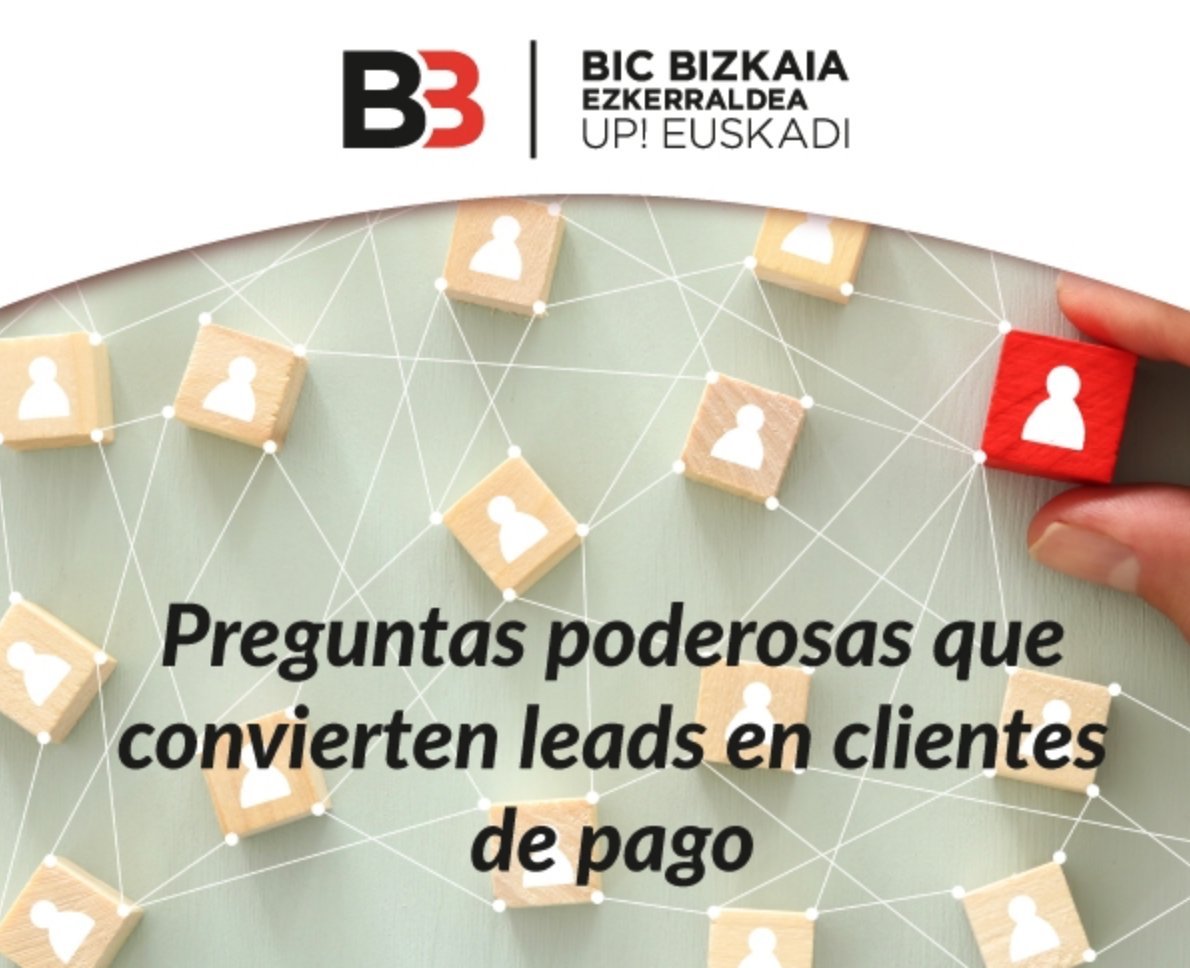 📅 Taller práctico en BIC Bizkaia Ezkerraldea

¿Te han dejado su email en tu web y luego desaparecen?
No necesitas insistir: necesitas saber qué preguntar y cómo guiar la conversación.

Prioridad las personas de Ezkerraldea, Meatzaldea y Enkarterri.

🔗enpresadigitala.spri.eus/es/preguntas-p…