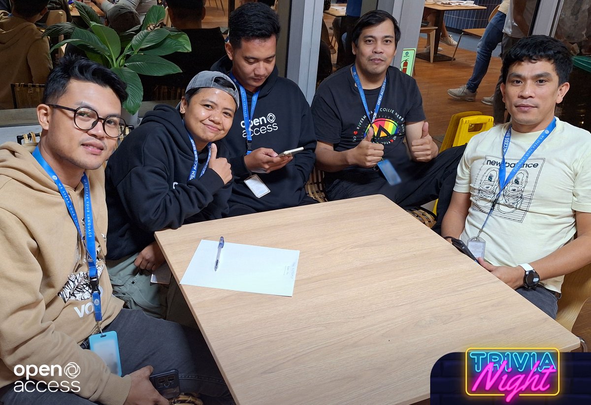 OpenAccessBPO's tweet image. Trivia Night continues to be one of #TeamOABPO&apos;s favorite events, giving everyone a chance to unwind and connect.

With so much energy and fun, it&apos;s clear the next edition can&apos;t come soon enough.

#WeAreOABPO
#GameAndPuzzleWeek