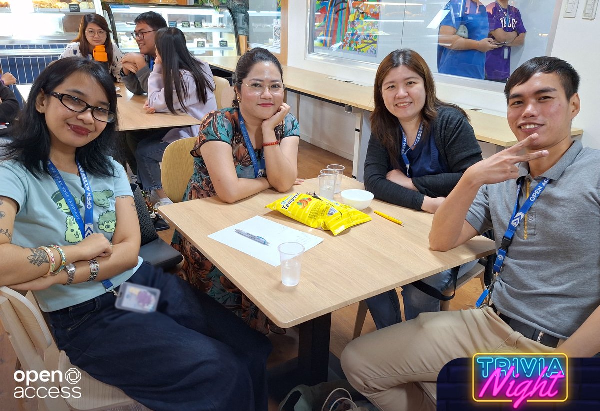 OpenAccessBPO's tweet image. Trivia Night continues to be one of #TeamOABPO&apos;s favorite events, giving everyone a chance to unwind and connect.

With so much energy and fun, it&apos;s clear the next edition can&apos;t come soon enough.

#WeAreOABPO
#GameAndPuzzleWeek