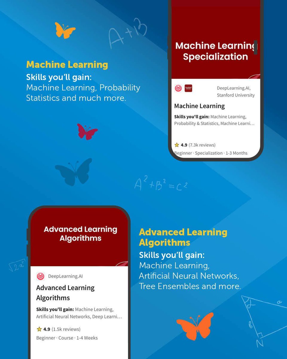 i_amthecode's tweet image. 📑 With the #iamtheCODE Academy, young women and girls gain access to world-class learning programs like Machine Learning Specialization, AI and Advanced Learning Algorithms, delivered through our global partners @Coursera &amp;amp; @Skillsoft.💙 

👉 Email education@iamthecode.org to…