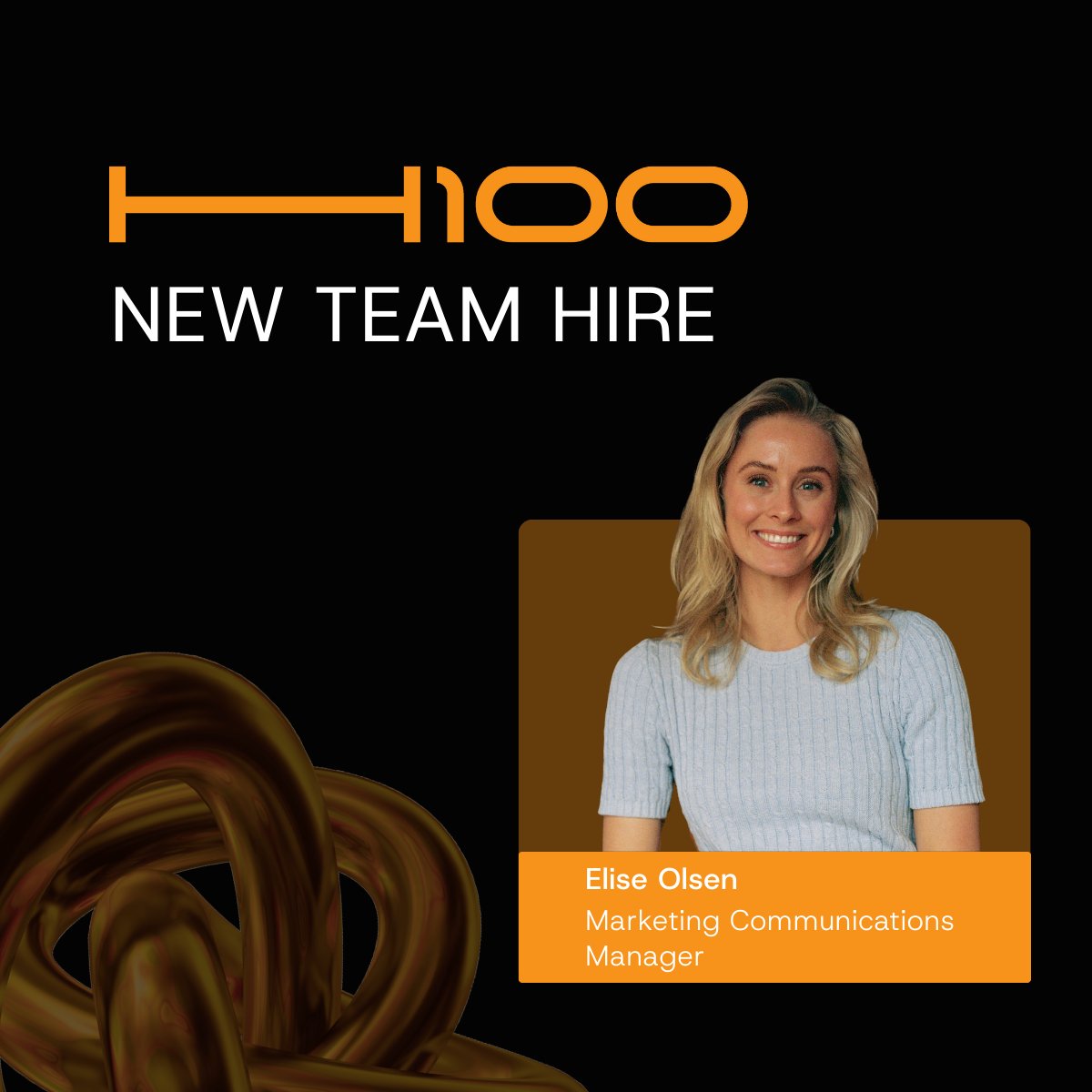 H100Group's tweet image. We’re excited to welcome @elisenolsen as our new Marketing and Communications Manager at H100.

Elise brings strategic marketing and sales experience from the Norwegian SaaS unicorn Meltwater and agency work in Norway, combined with a performance-driven mindset from her career as…