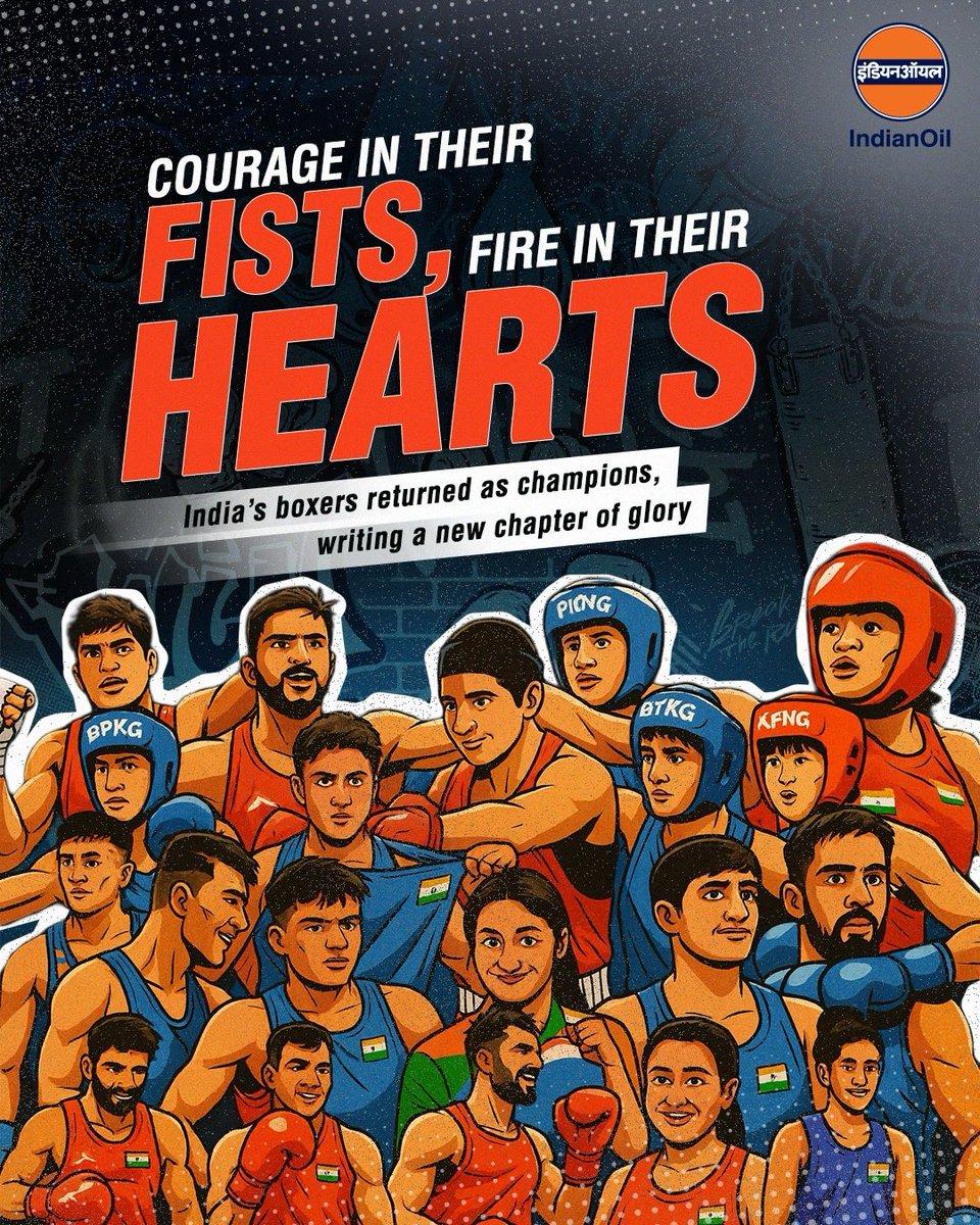 Punch by punch, belief by belief — A landmark moment for Indian boxing!
With a record medal haul at the World Boxing Cup Finals 2025, our fighters have shown the world what it means to wear the tricolour on their shoulders and courage in their fists.
Boxing is a sport built on