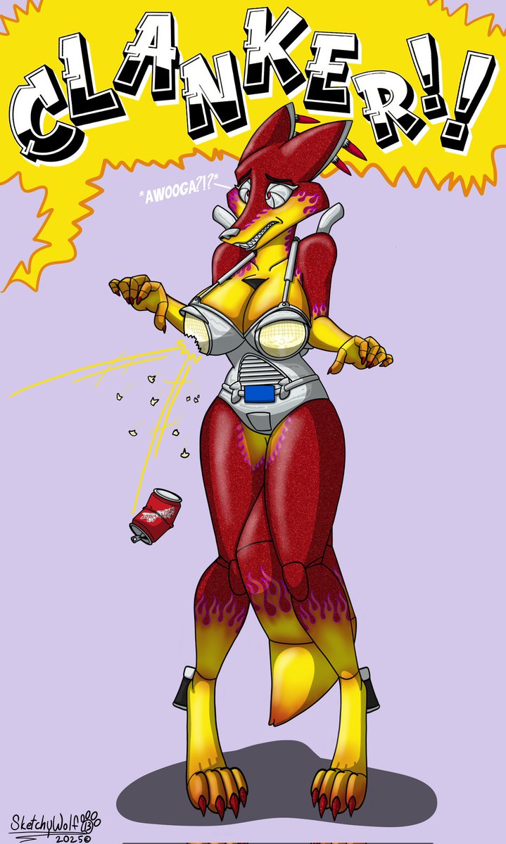 13SketchyWolf's tweet image. Pyro Foxxx has been getting bullied a lot lately for being an Autogen with advanced AI...

😞😓😩