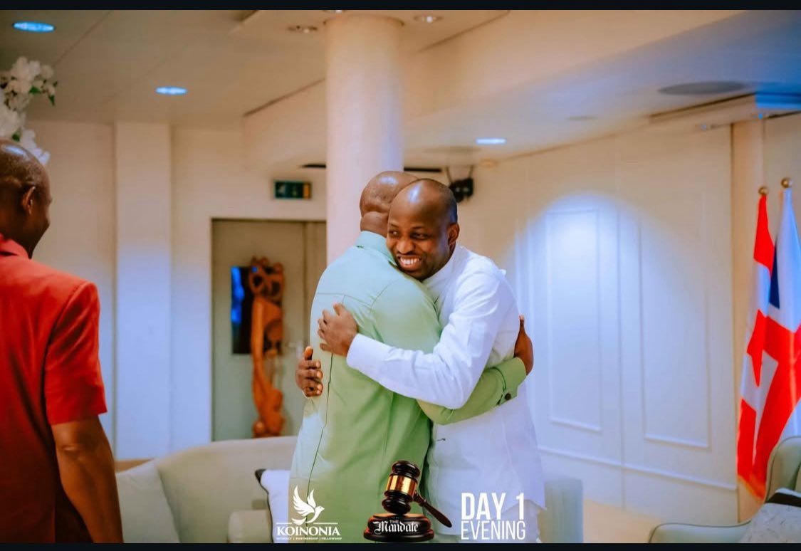 Apostle Joshua Selman with Minister Dunsin Oyekan at the General Assembly convention