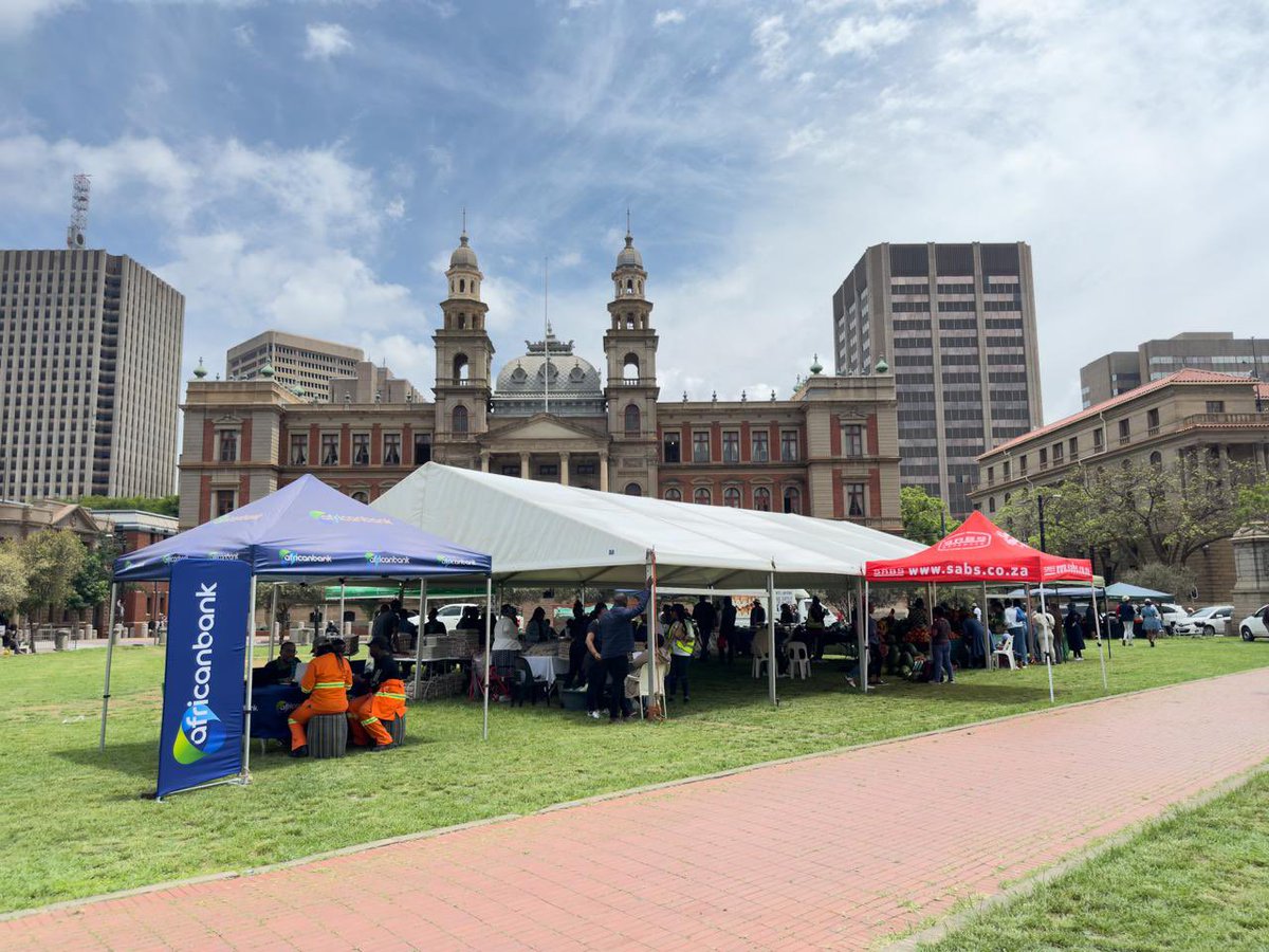 nasiphim's tweet image. It’s lunch time. Come join us at Church Square for the City of Tshwane’s Entrepreneurs and Farmers Market.
@CityTshwane