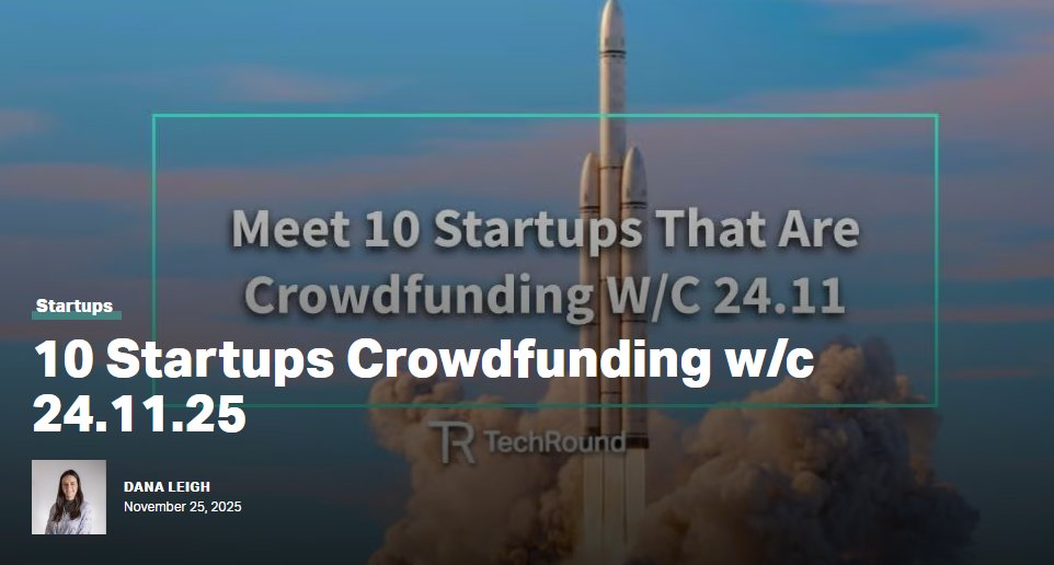 Cliveref's tweet image. Here&apos;s a link to this week&apos;s roundup by TechRound of 10 #startups that are currently using #crowdfunding, covering #heathtech, #wellness, #solarenergy, #biotech, an #Irishpub chain, social media and video software for sports clubs, &amp;amp; AI-driven translations
techround.co.uk/startups/10-st…