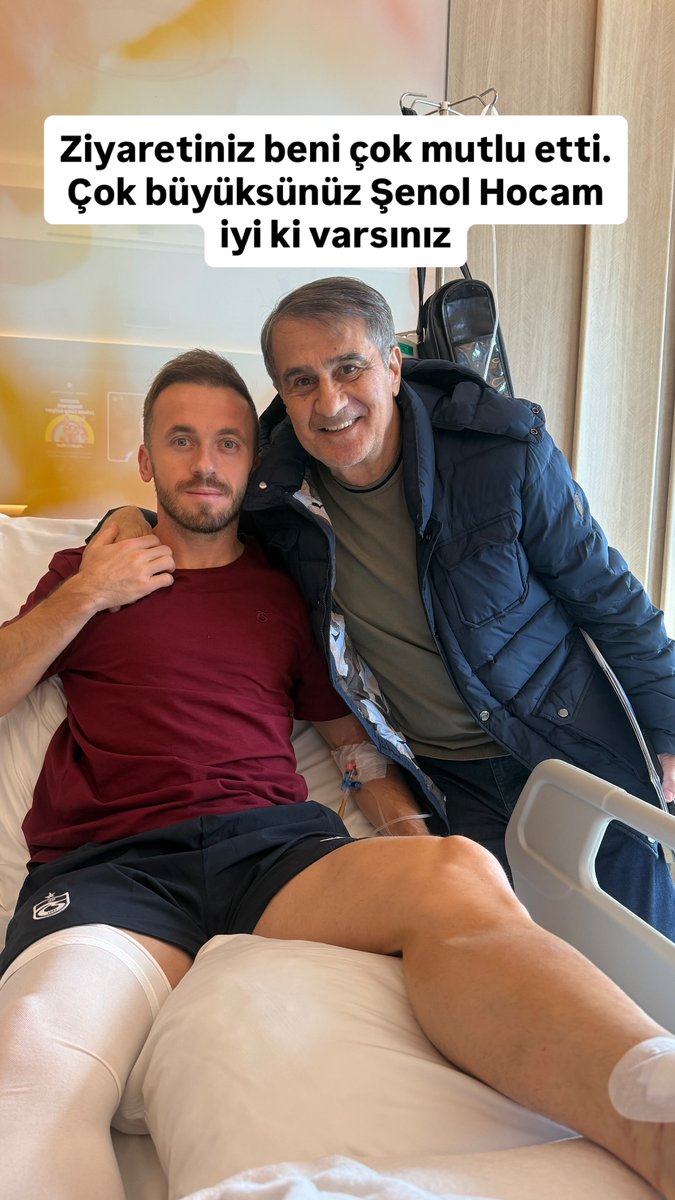 Şenol Güneş, Edin Visca'yı ziyaret etti.