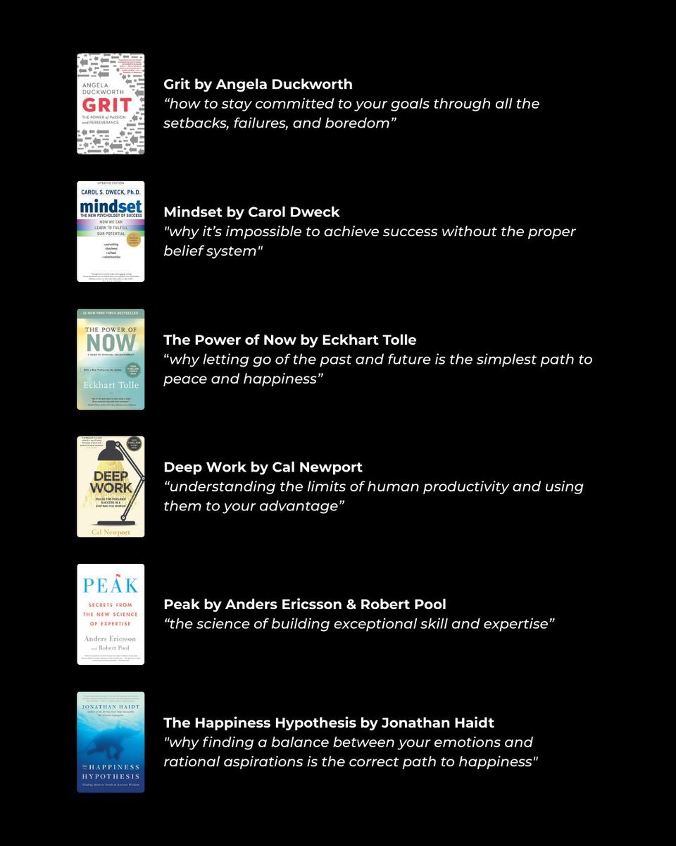 BookNoteApp's tweet image. self-improvement books in one sentence: