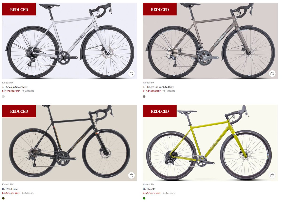 We're not doing "Black Friday" offers but we do have a range of great seasonal offers on selected products. So, if you're looking for a bargain bike or frameset, it's well worth browsing our site to look at our selection of discounted bikes and frames.