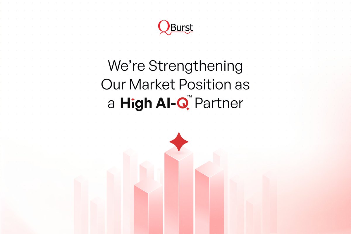 QBurst's tweet image. We are proud to announce the launch of our brand positioning as a High AI-Q™ company, reinforcing our commitment to delivering AI-first, future-ready enterprise transformation. Learn more about it here: t.ly/WtMAT