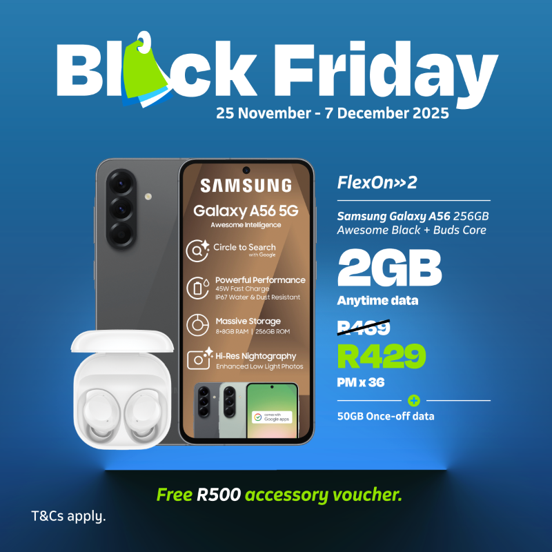 TelkomZA's tweet photo. Get this epic bundle deal, while stocks last, this Black Friday. Don’t miss out on great savings!