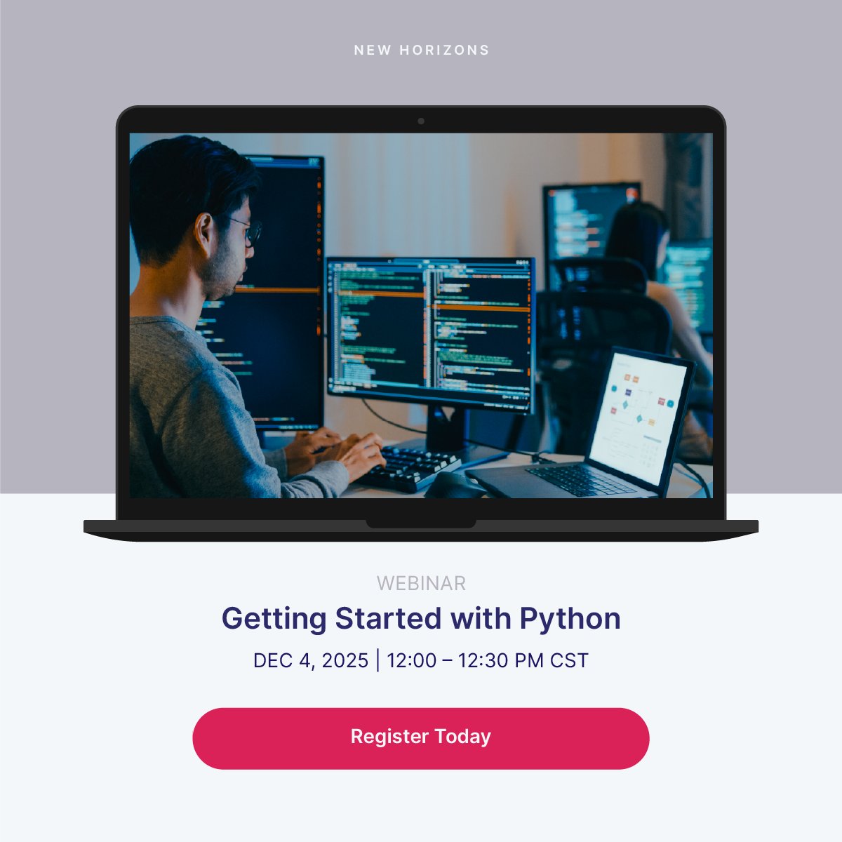 NewHorizonsCLC's tweet image. Ready to speak the language of innovation?🐍

Python powers everything from automation to AI. Join Tom Payne for a hands-on session that breaks down the fundamentals and shows how Python drives real-world tech.

🔥 Register now:
hubs.la/Q03RJZtM0

#Python #Programming